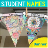 Mindful Calming Banner with Student Names