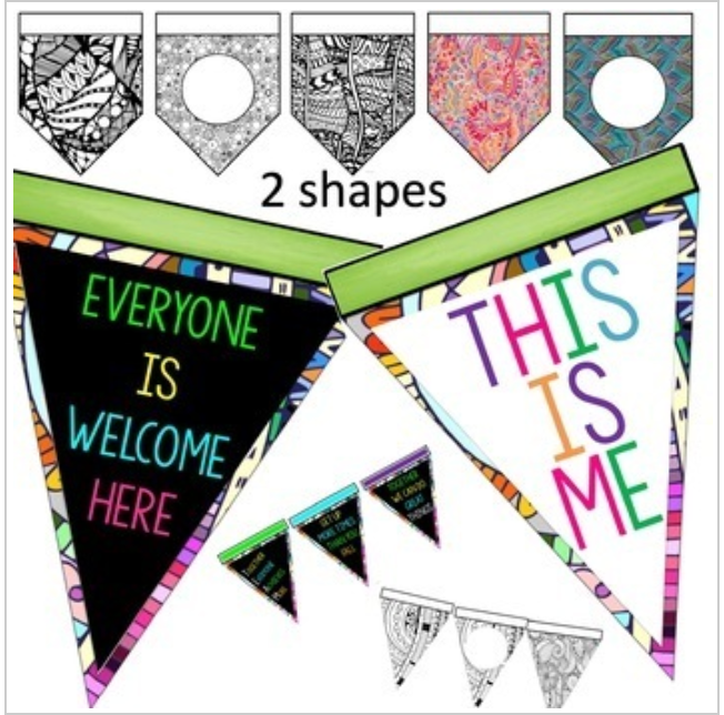 Mindful Calming Banner with Student Names