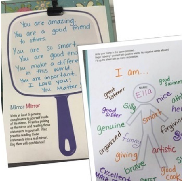 Self Esteem Worksheets and Presentation