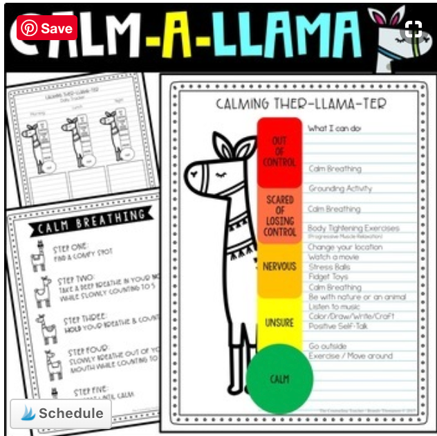 Llama Themed Social Emotional Resource Bundle