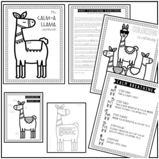 Llama Themed Social Emotional Resource Bundle