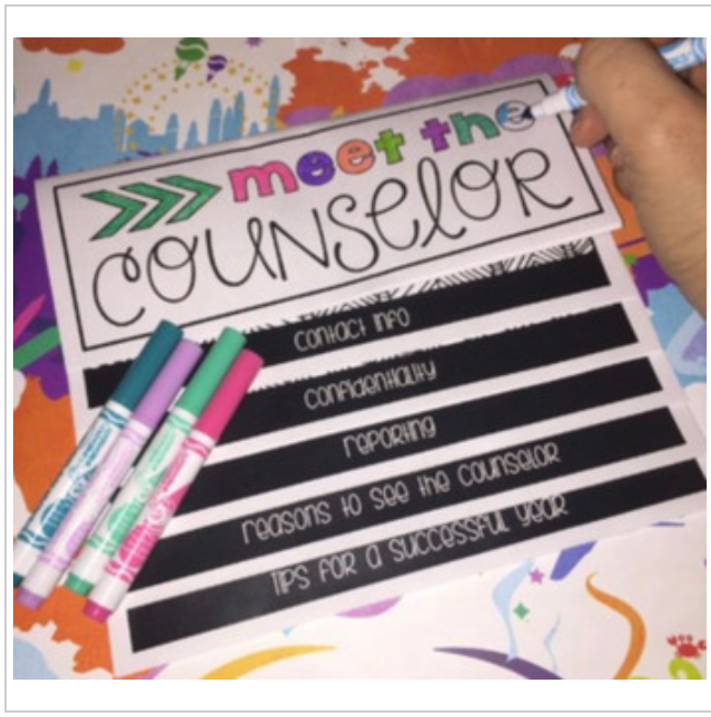 Meet the Counselor Flip Book (upper elementary and middle school)