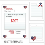 Thank You Letter Template for Heroes, Soldiers, & Vets