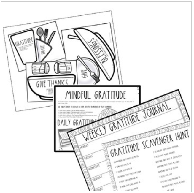 Gratitude Craft, Journal &amp; Bulletin Board