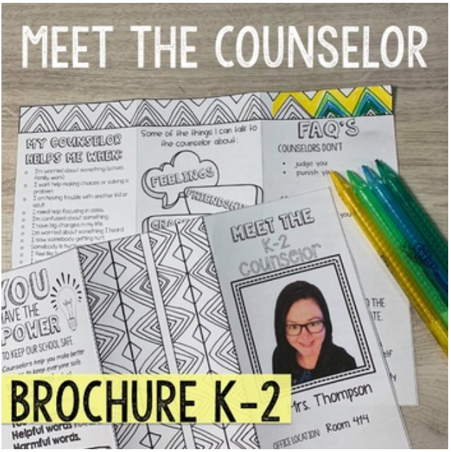 Meet the Counselor Brochure for K-2