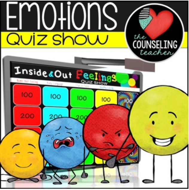 Inside and Out Emotions Quiz Show for 2nd-6th grade