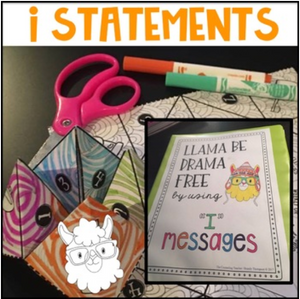 Conflict Resolution "I Messages" with a Llama theme