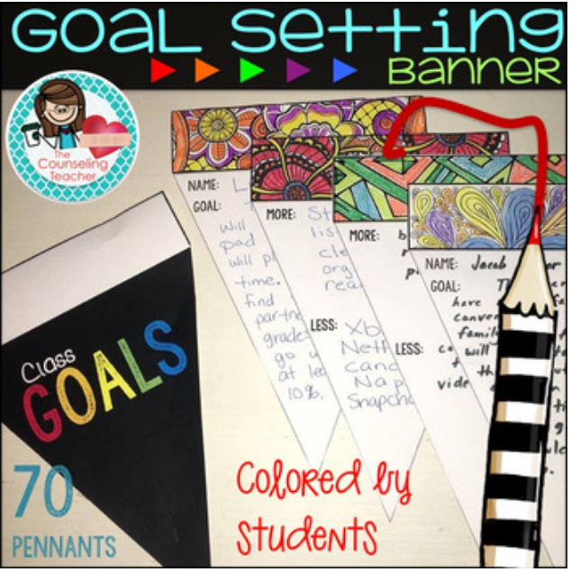 Goal Setting Banner Craftivity