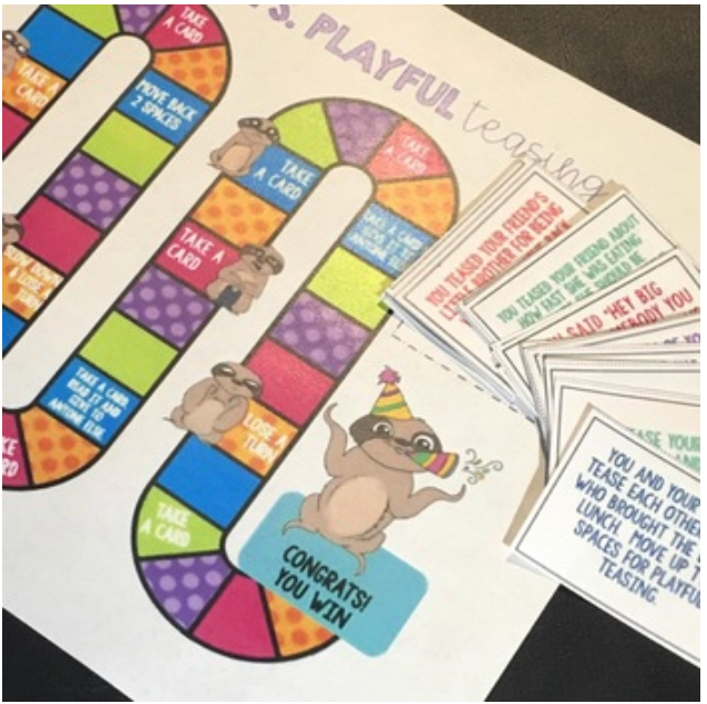 Teasing Flip Book, Presentation and Board Game