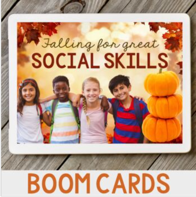 Social Emotional BOOM Cards Fall Themed Bundle
