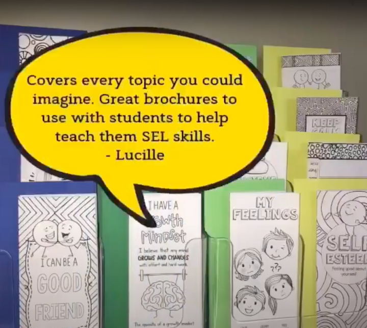 SEL brochure bundle including lower &amp; upper elementary and middle school versions