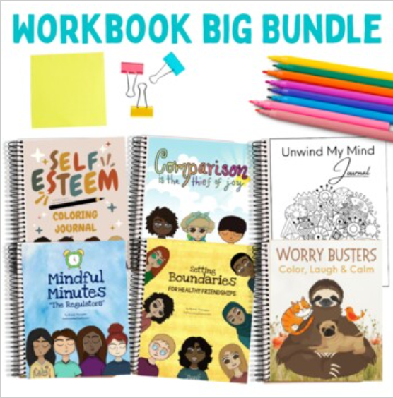 School Counseling Workbook Bundle for Student Support