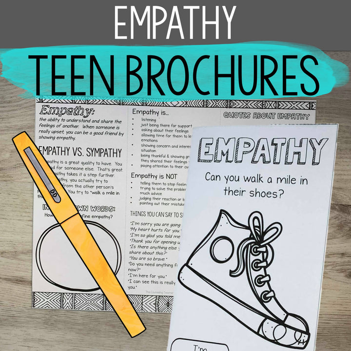Social Emotional Learning Brochures for Teens (Upper middle and High School)