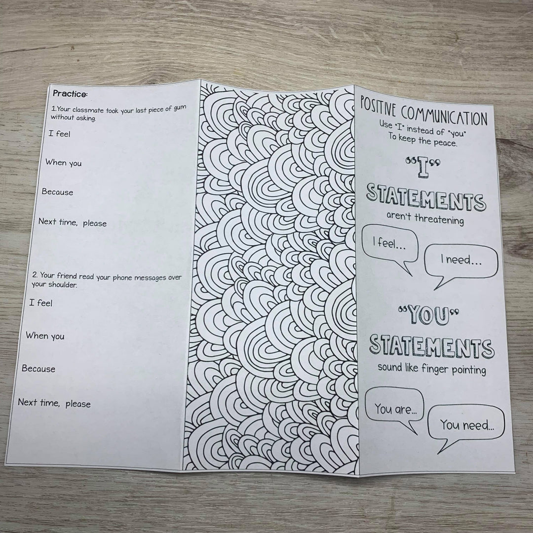 Social Emotional Learning Brochures for Teens (Upper middle and High School)