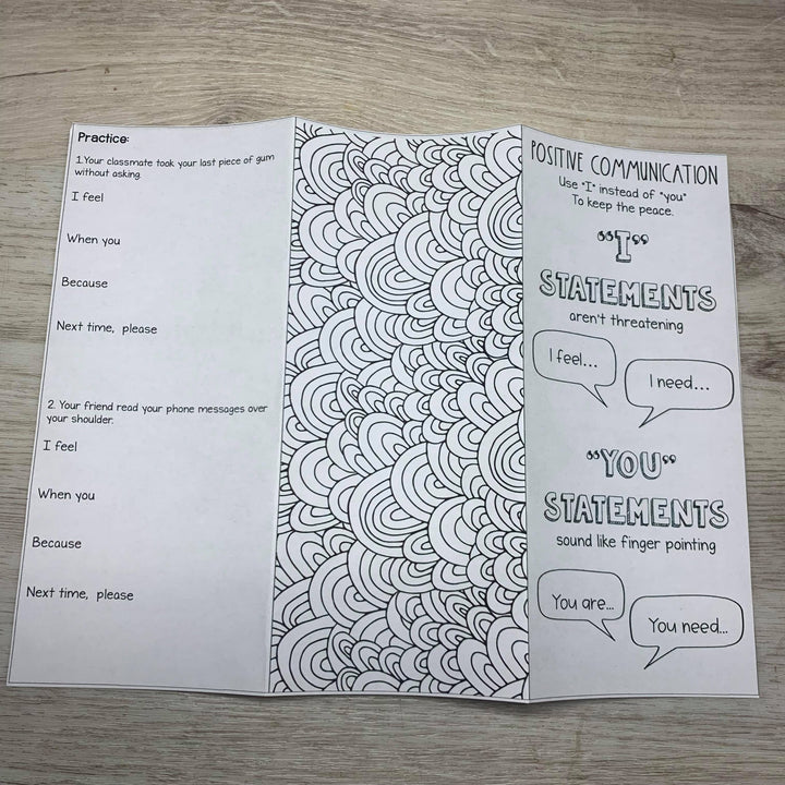 Social Emotional Learning Brochures for Teens (Upper middle and High School)