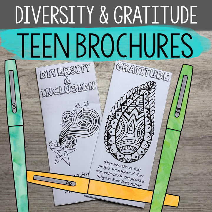Social Emotional Learning Brochures for Teens (Upper middle and High School)