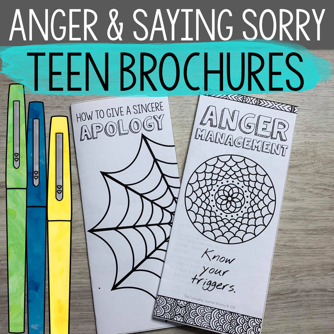 Social Emotional Learning Brochures for Teens (Upper middle and High School)