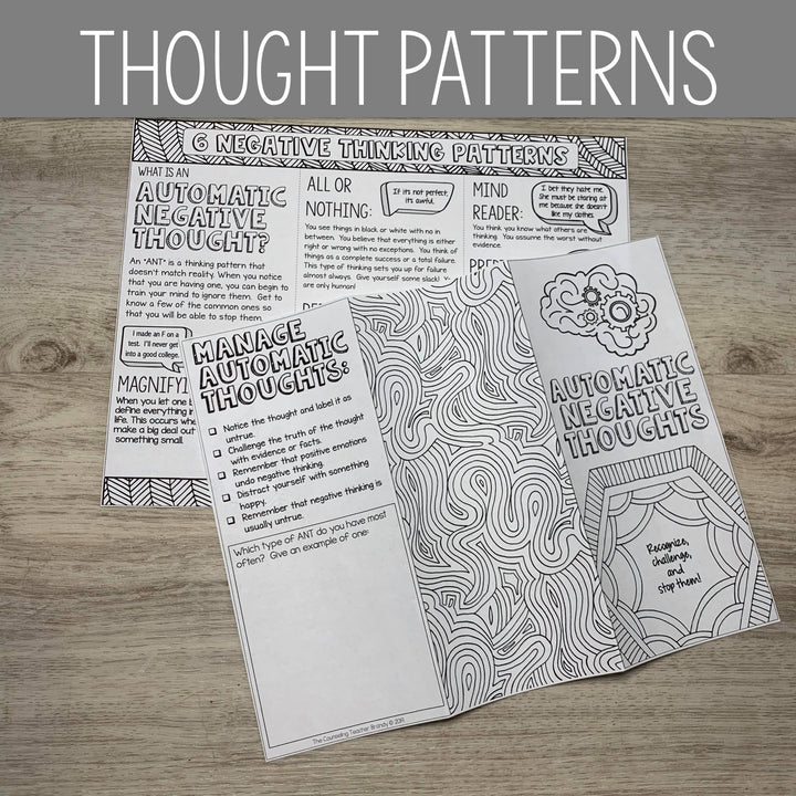 Social Emotional Learning Brochures for Teens (Upper middle and High School)