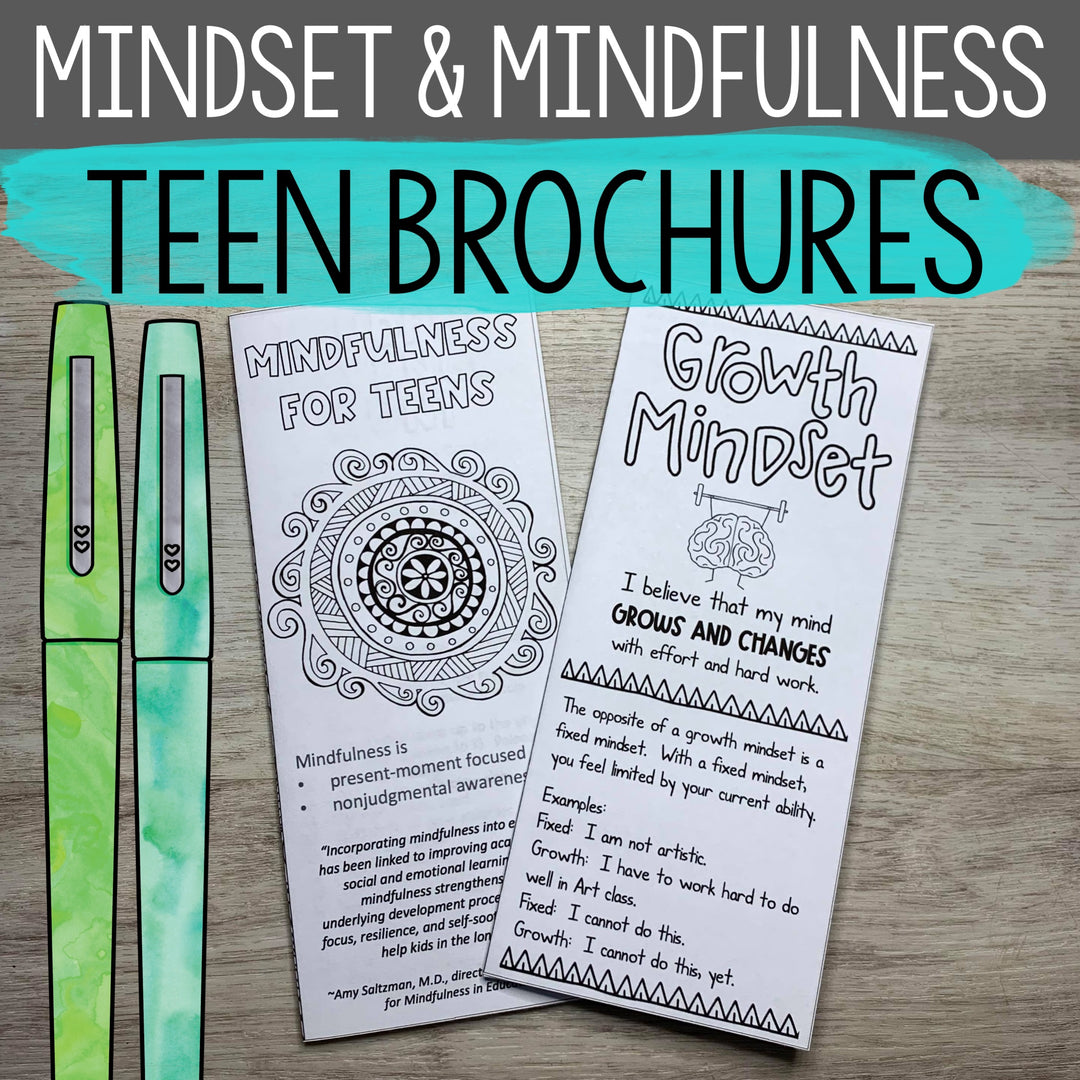 Social Emotional Learning Brochures for Teens (Upper middle and High School)