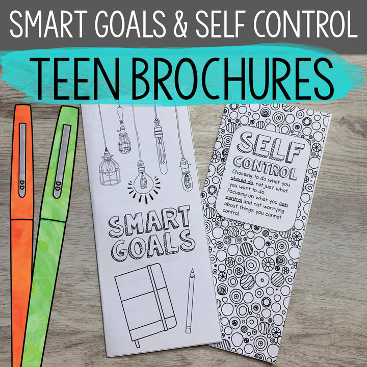 Social Emotional Learning Brochures for Teens (Upper middle and High School)