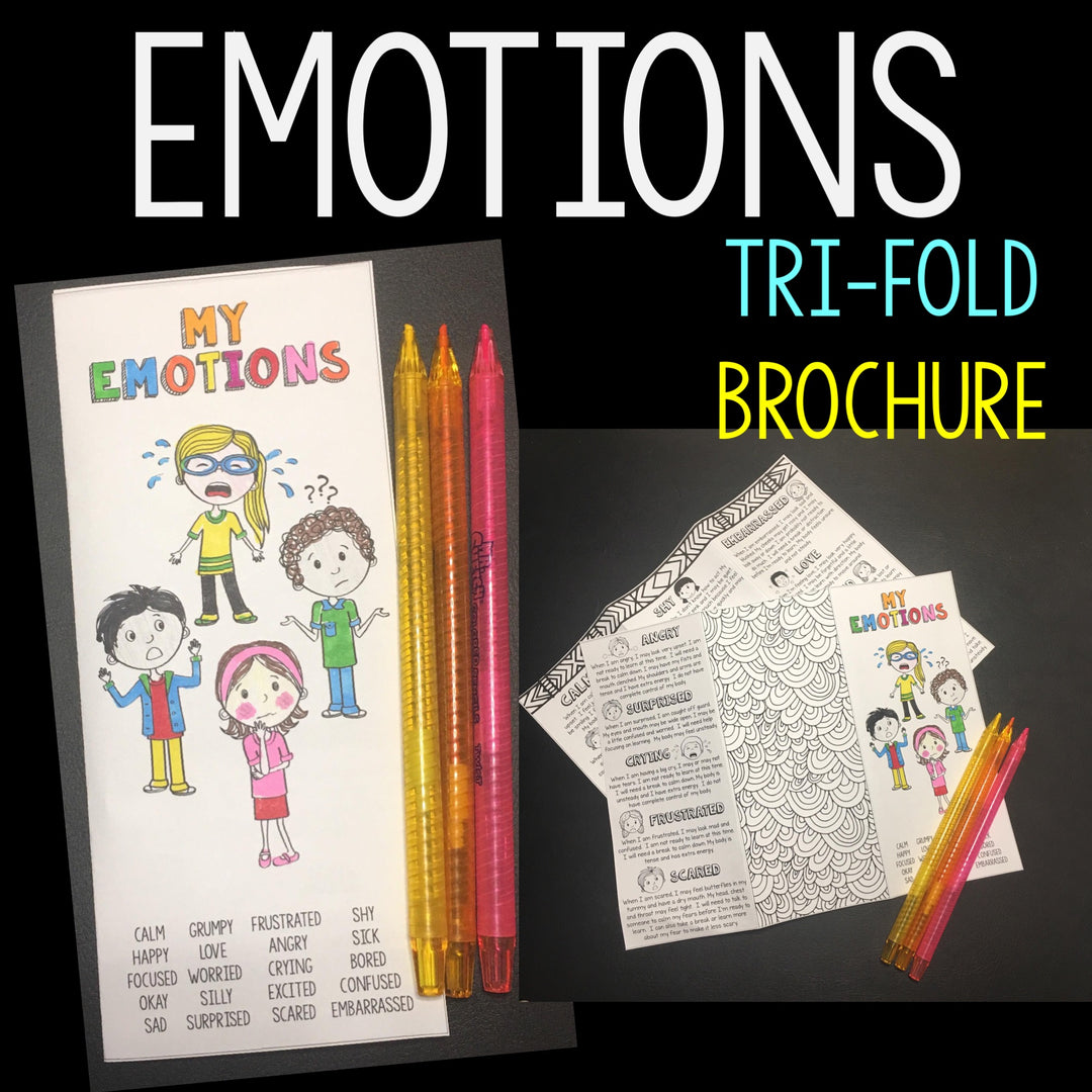 Social Emotional Learning Brochures Upper Elementary &amp; Lower Middle Digital Files