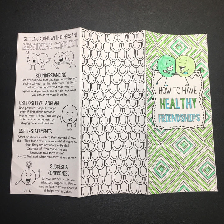 Social Emotional Learning Brochures Upper Elementary &amp; Lower Middle Digital Files