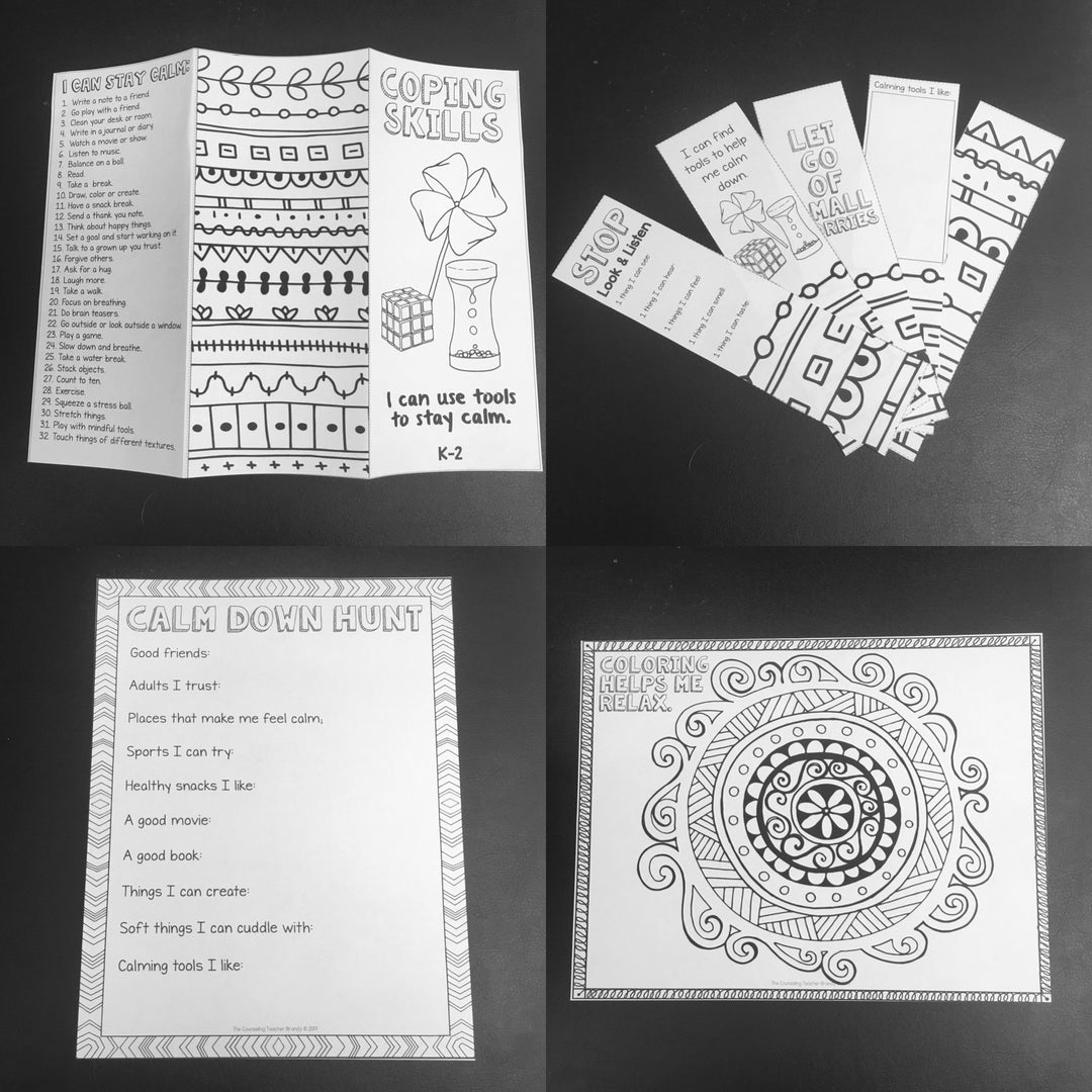 Social Emotional Learning Brochures Upper Elementary &amp; Lower Middle Digital Files