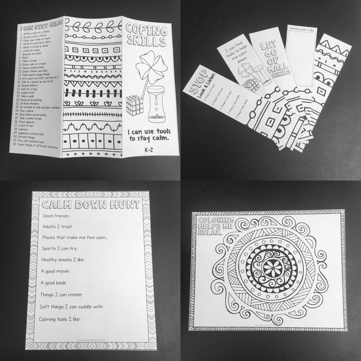 Social Emotional Learning Brochures Upper Elementary &amp; Lower Middle Digital Files