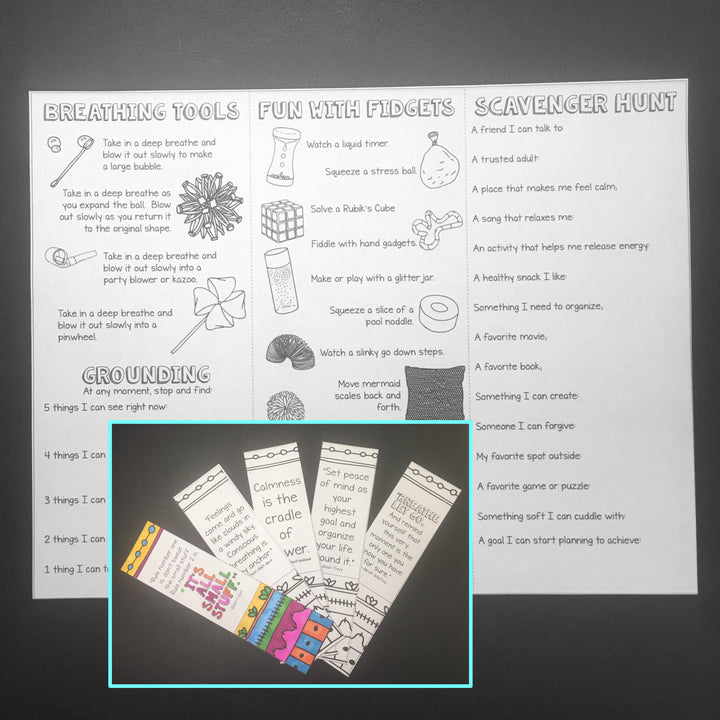 Social Emotional Learning Brochures Upper Elementary &amp; Lower Middle Digital Files