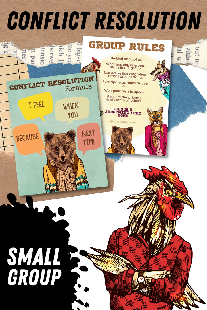 Small Group Counseling Bundle Grades 3rd-5th