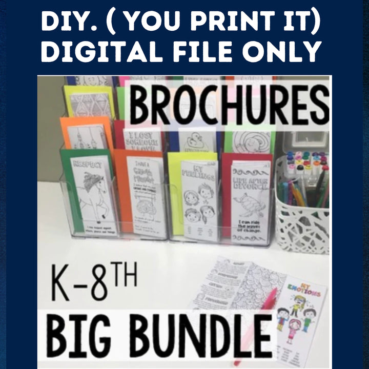 SEL brochure bundle including lower &amp; upper elementary and middle school versions