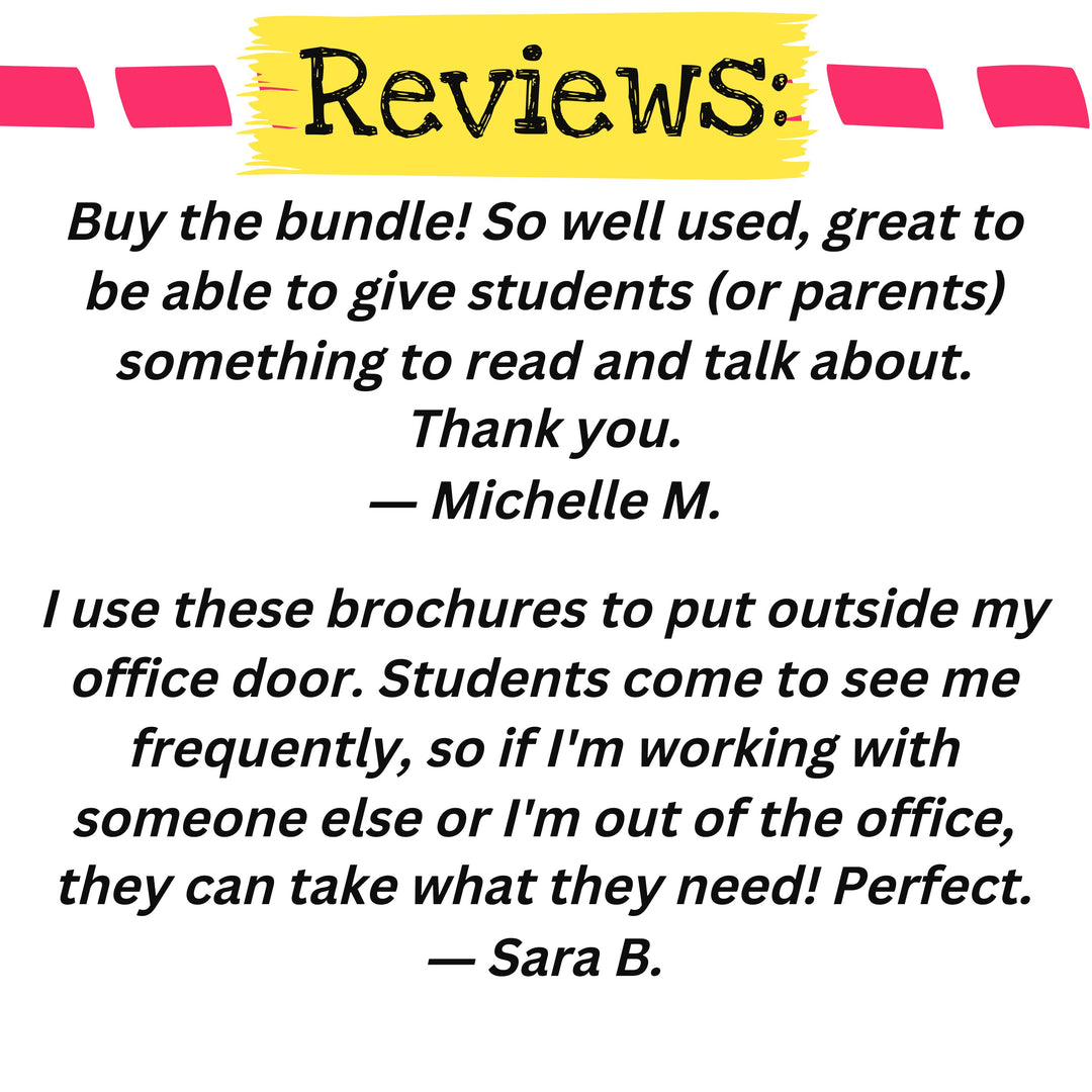 SEL brochure bundle including lower &amp; upper elementary and middle school versions