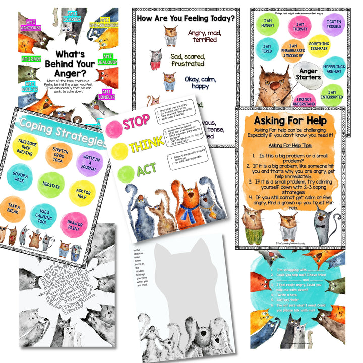 Small Group Counseling Bundle Grades 3rd-5th