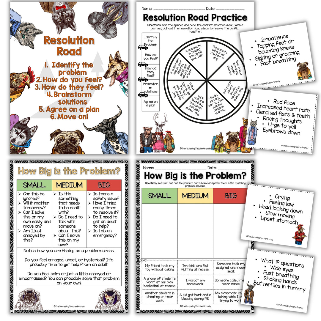 Small Group Counseling Bundle Grades 3rd-5th